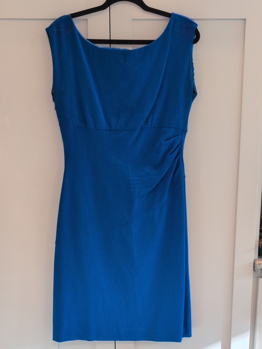 Diane Von Furstenberg Cobalt Blue Sleeveless Sheath Dress - Size 14